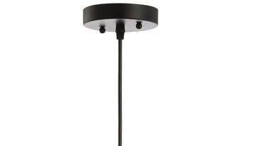 Deere 12" Adjustable Iron/Glass Cage Light LED Pendant - JONATHAN Y